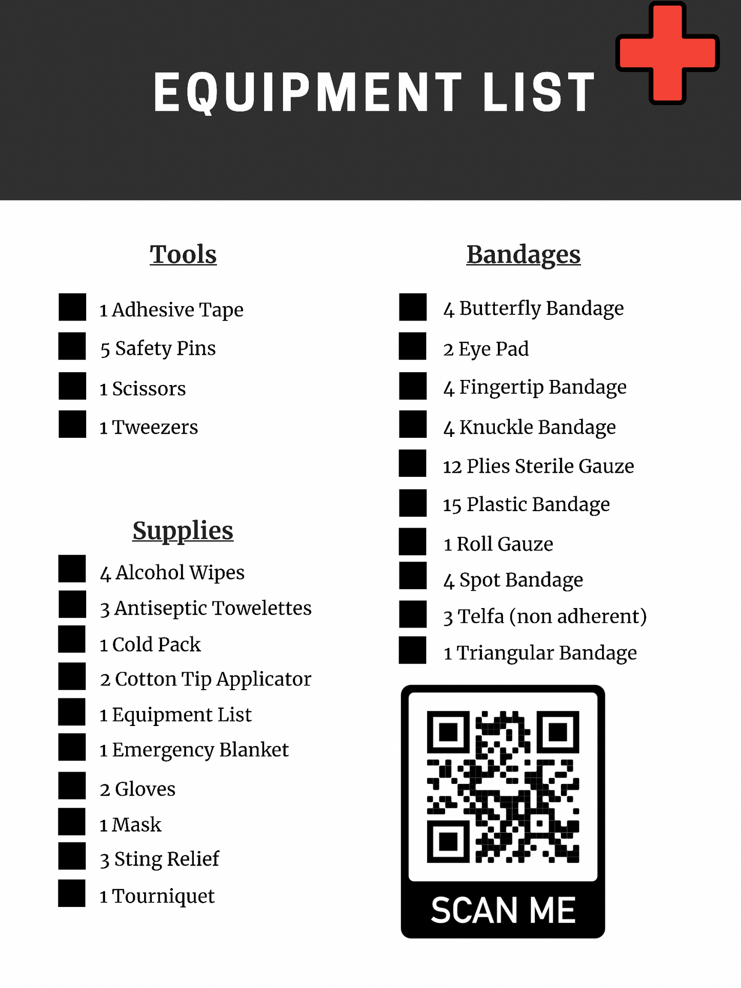 Travel Size Safety Kit